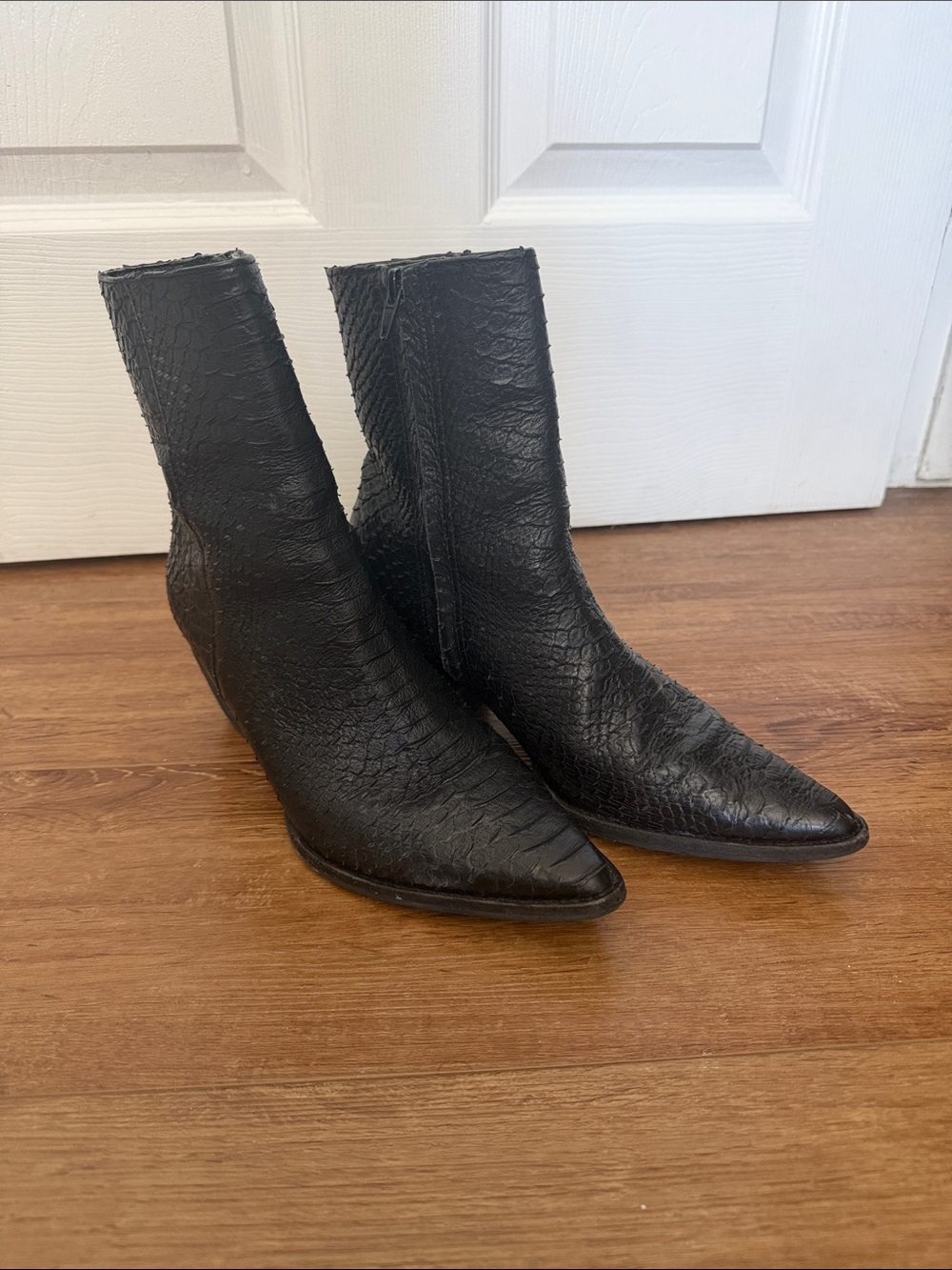 Matisse Caty Ankle Boot in Black Snake